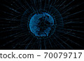 Global network and blockchain 70079717