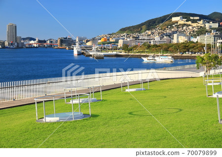 [Nagasaki Prefecture] Nagasaki City as seen from Matsugaeda International Terminal 70079899