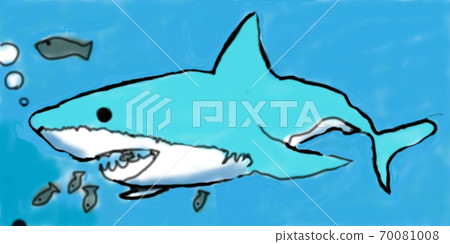 Aquarium shark (wind drawn by elementary school students) Aquarium shark (wind drawn by elementary school students) 70081008