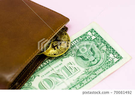 Bitcoin leather wallet Bitcoin leather wallet 70081492