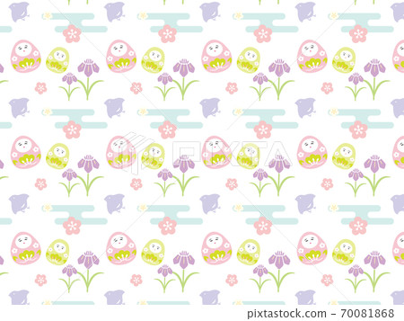 Princess Daruma pattern 70081868