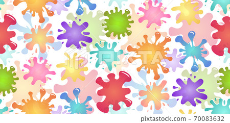 Seamless children pattern with colorful splash... - Stock Illustration ...