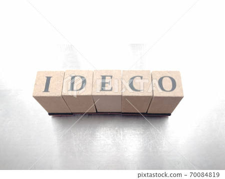 Dice letters lined up with IDECO in bright light Dice letters lined up with IDECO in bright light 70084819