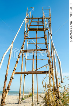 old rusty destroyed stairway to Heaven old rusty destroyed stairway to Heaven 70085819