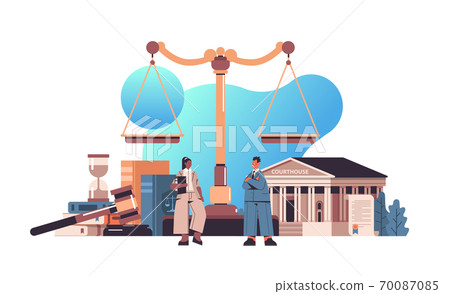 mix race lawyers discussing during meeting legal law advice justice concept 70087085
