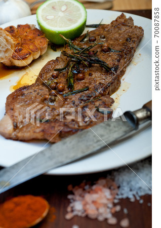 roasted grilled ribeye beef steak butcher selection roasted grilled ribeye beef steak butcher selection 70087858