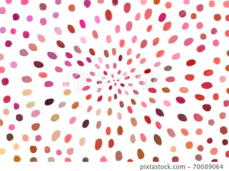 Concentrated line of polka dots Gradation color 70089064