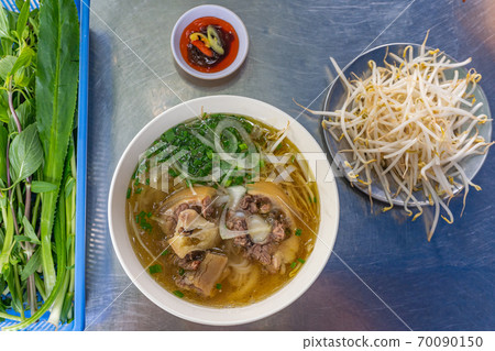 Top view of famous local traditional Vietnamese food - Pho Top view of famous local traditional Vietnamese food - Pho 70090150