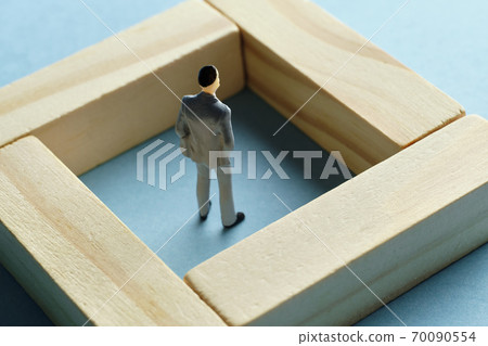 The concept of depression and loneliness at a job The concept of depression and loneliness at a job 70090554