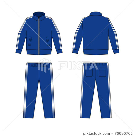 Top and bottom set jersey, sportswear, training wear template illustration 70090705