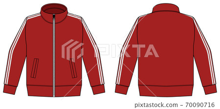 Long-sleeved jersey, sportswear, jumper template illustration 70090716
