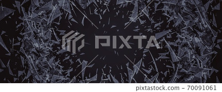 Abstract background with debris scattered by the explosion Abstract background with debris scattered by the explosion 70091061
