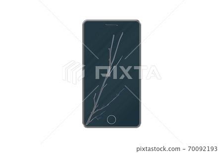 智能手機液晶屏裂紋圖像 70092193