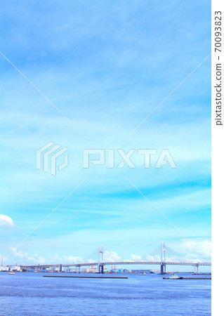 Scenery of Yokohama City, Yokohama Bay Bridge and its surroundings Scenery of Yokohama City, Yokohama Bay Bridge and its surroundings 70093823