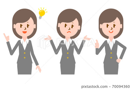Business woman / OL person icon Business woman / OL person icon 70094360