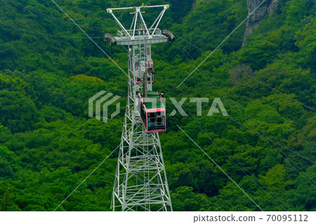 Kankakei Ropeway, one of the specialties, height and thrill, and a fun ropeway with a superb view, Shodoshima, Kagawa Prefecture (10) 70095112