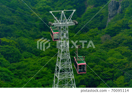 香川縣小島市Kankakei的特色菜之一，這是一種有趣而有趣的索道，高高聳立，一覽無餘（12） 70095114