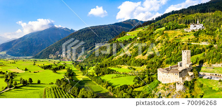 Furstenburg Castle and Marienberg Abbey in South Tyrol, Italy Furstenburg Castle and Marienberg Abbey in South Tyrol, Italy 70096268