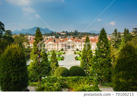 The Palazzo Estense in Varese, italy. Panoramic view form a hill The Palazzo Estense in Varese, italy. Panoramic view form a hill 70100213