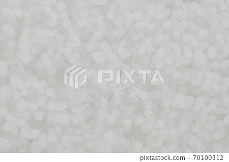 Polymer granules balls macro close up view 70100312