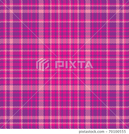 Tartan plaid pattern seamless. Print fabric texture. Check vector background. 70100555