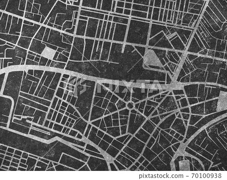 City map street road Urban planning concept Black texture 70100938