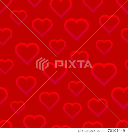 Valentines Day seamless vector pattern with hearts - Stock Illustration ...