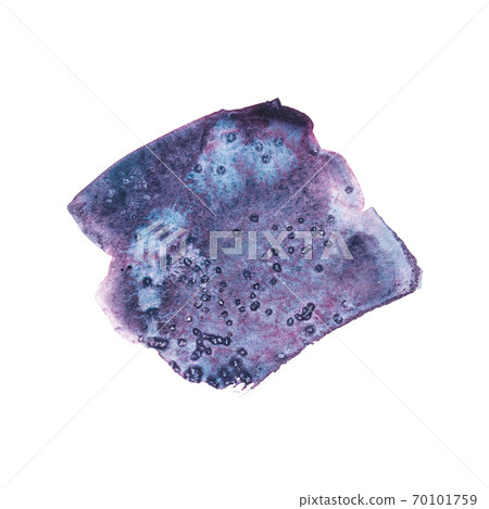 Abstract spot watercolor on white background. The color splashing in the paper. Abstract illustration on a white background. Banner for text, grunge element for decoration. 70101759