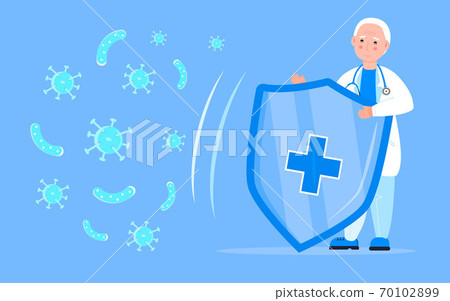 Immune system protection concept vector. The... - Stock Illustration ...