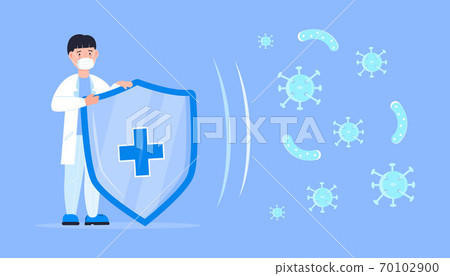 Immune system protection concept vector. The... - Stock Illustration ...