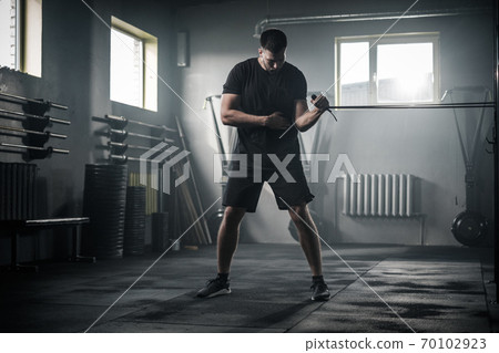 Active Arms Workout With Skipping Rope . 70102923