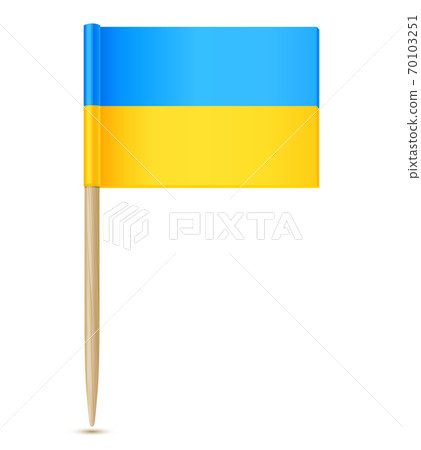 Ukraine flag toothpick Ukraine flag toothpick 70103251