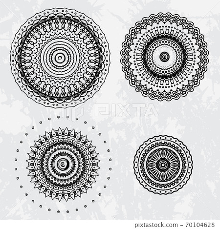4 in 1 Beautiful symmetrical Minimal designs Elements and shapes on Gray shades abstract splash background 4 in 1 Beautiful symmetrical Minimal designs Elements and shapes on Gray shades abstract splash background 70104628