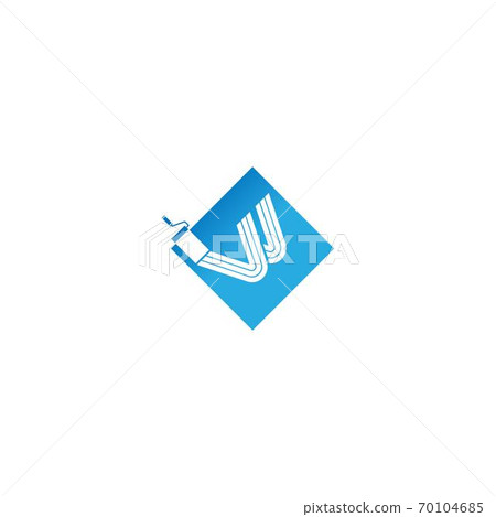 Paint logo font design concept Paint logo font design concept 70104685