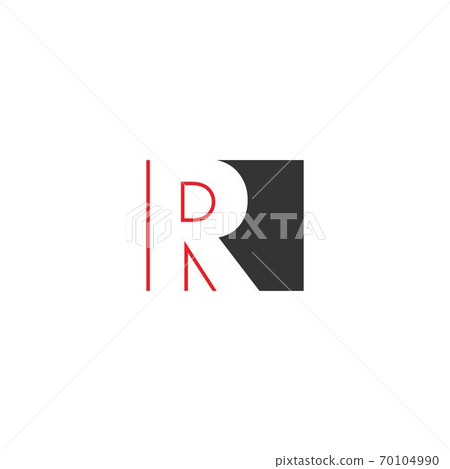 Letter R on square design - Stock Illustration [70104990] - PIXTA