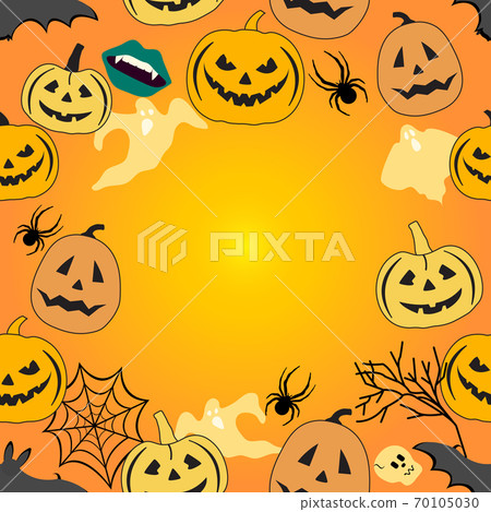 Vector pattern Halloween pumpkin Jack festive Vector pattern Halloween pumpkin Jack festive 70105030