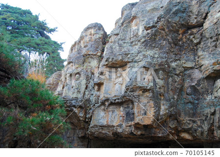 江戶時代的佛像福島市巖谷觀音堂 70105145