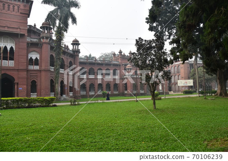 Dhaka, the capital of Bangladesh, a historic building, Curzon Hall, a retro colonial building Dhaka, the capital of Bangladesh, a historic building, Curzon Hall, a retro colonial building 70106239