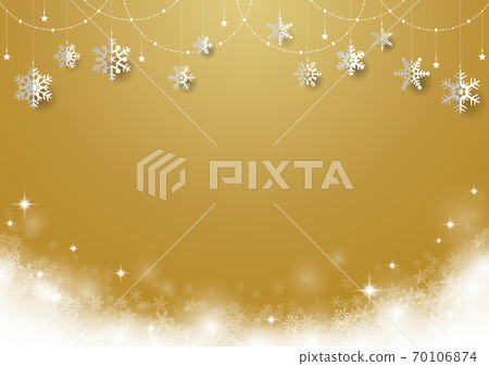 Christmas background frame gold with glitter... - Stock Illustration ...
