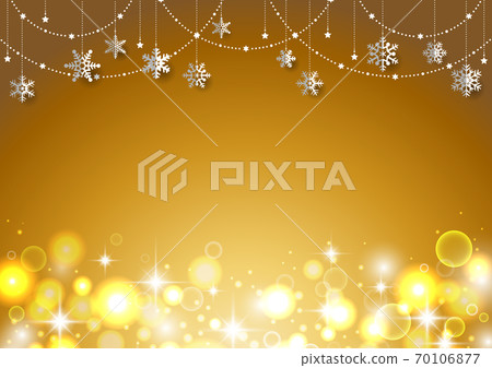 Christmas background frame gold with glitter... - Stock Illustration ...