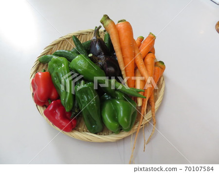 Summer vegetable harvest 70107584