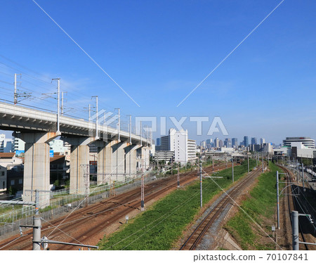 大阪市鹿島附近的鐵路 大阪市鹿島附近的鐵路 70107841
