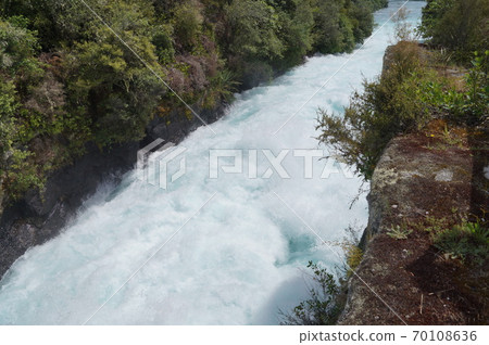 Huka Falls on the North Island of New Zealand 70108636