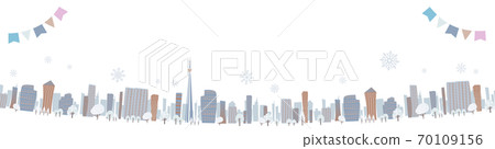 矢量 城市風光 城市景觀 70109156