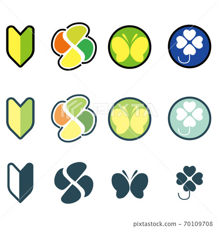 Driver sign / mark illustration set 70109708