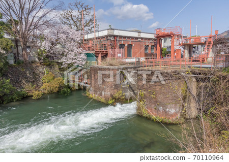 Iwakawa Power Station when the cherry blossoms bloom Iwakawa Power Station when the cherry blossoms bloom 70110964