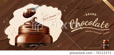 Chocolate spread ad template Chocolate spread ad template 70111571