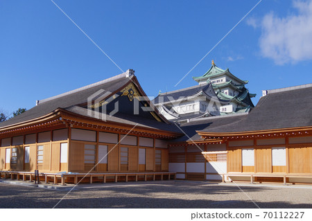名古屋城堡本丸御殿神樂殿和城堡塔 名古屋城堡本丸御殿神樂殿和城堡塔 70112227