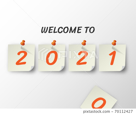 Happy new year 2021. Greetings card. abstract background. Vector illustration. Happy new year 2021. Greetings card. abstract background. Vector illustration. 70112427