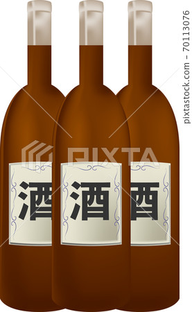 Illustration of a simple liquor in a bottle Illustration of a simple liquor in a bottle 70113076